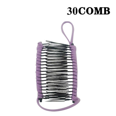 

Gobestart Women Vintage Hair Clip Christmas Hair Accessory Stretchable Banana Comb