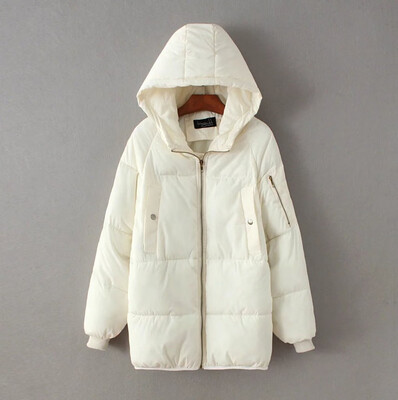 

Toponeto Unisex Casual Long Thick Loose Hooded Coat Winter Jacket Cotton Clothes