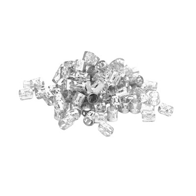 

Gobestart Aluminum Beads Braid Hair Clips Decoration Crown Wig Lock Tube Rings 100PCS
