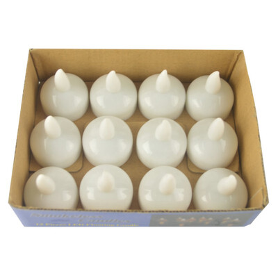 

12pcs For Party Flameless Waterproof Candle Lamp Float On Water Led Plastic Floating Tea Lights Battery Operated