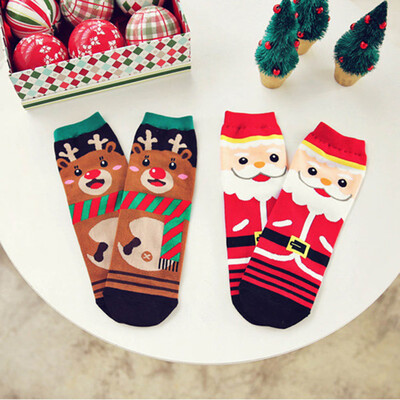 

Santa Claus Christmas Day Unisex Soft Breathable Pattern Printed Anti-sweat Ankle Protection Christmas Accessories