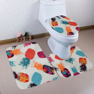 

〖Follure〗Bathroom Toilet Three Piece Floor Mat Door Mat Bathroom Carpet
