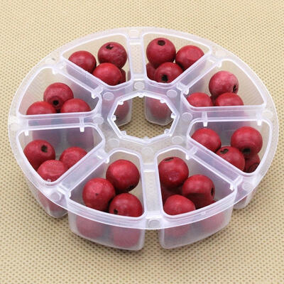 

8 Slots Plastic Case Storage Round Organiser Container Box Guitar picks Case