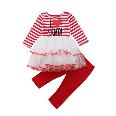 

US Christmas Toddler Kid Baby Girl Festival Xmas Party Tutu Dress Outfit Clothes