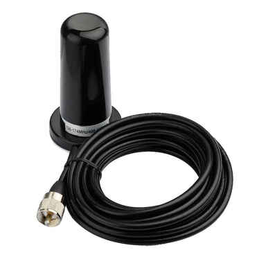 

VHF 136-174MHz UHF 400-470MHz Ham Amateur Vehicle Car Truck Antenna Two Way Radio NMO Mount with Magnetic Base