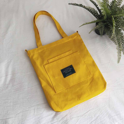 

Tailored Women 2019 Simple Letter Canvas Bag Student Shoulder Bag Girl Fashion Handbag