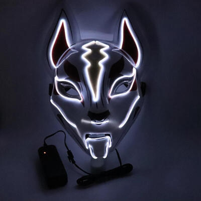 

Fox Glow Mask Halloween Party Led Glow Horror Mask Masquerade Cosplay Mask