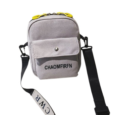 

Women Bag Personalized Cool Letter Printed Shoulder Bag Simple Concise Canvas Crossbody Bag