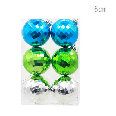 

Christmas Decoration Ball Mirror Reflective Ball Plastic Decoration Ball Festival Party Decoration 6PCS