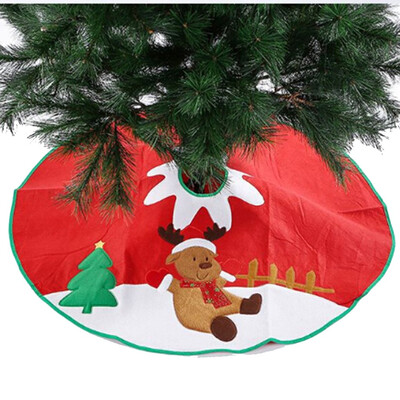 

Gobestart Diameter 90cm Red Christmas Tree Skirt Christmas Tree Decorations