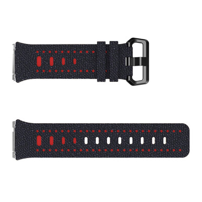 

〖Follure〗Luxury Sports Two-color Leather Watch Bracelet Band Strap For Fitbit Ionic