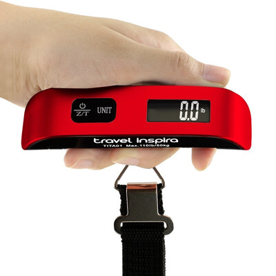 

Travel Inspira 110 Lbs portable scales luggage scale Hanging Postal scale with Temperature Sensor Rubber Paint Technology