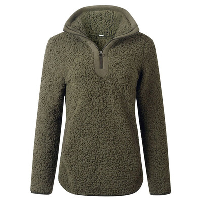

Women Coat Winter Solid Color Lapel Long Sleeve Zipper Casual Tops Warm Loose Female Fashion Coat 2019 New