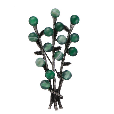 

Vintage Natural Brooch Pendant Retro Tree Shape Imitation Pearl Pins Brooches Jewelry for Women Christmas Gift