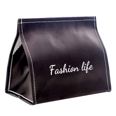 

Pu Leather Tissue Box Napkin Holder Home Office Simple Facial Tissue Case Dispenser