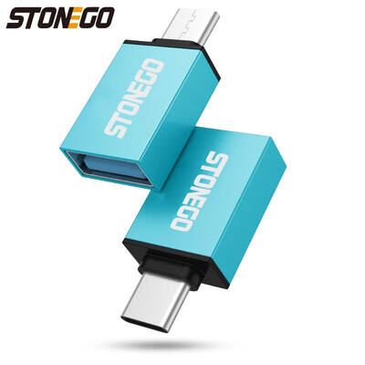 

STONEGO USB C To USB A OTG Adapter Aluminum USB 31 Type C Male To USB-A Female Connector for Smartphones Tablet Laptop