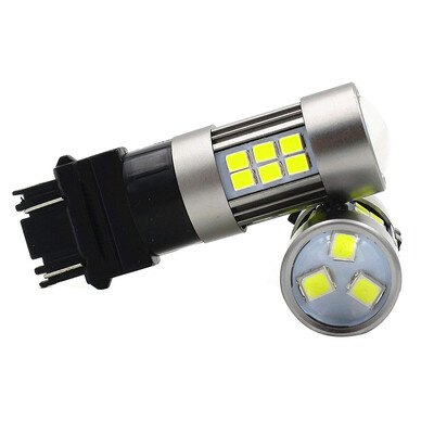 

2Pcs 1000 Lumens 6000K White 3157 27SMD White Car LED Bulbs High Power for Replacing Back-Up Reverse Light