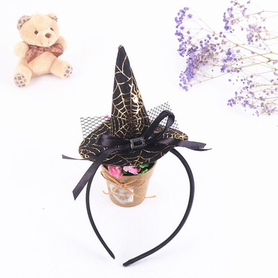 

Halloween Girls Headband Orange Witch Cosplay Headdress Kids Pumpkin Hair Hoop Clip For Kids Party Decor