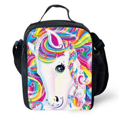 

Student School Convenient Lunchbox Cooler Bag Lunch Shoulder Picnic Bag Hot