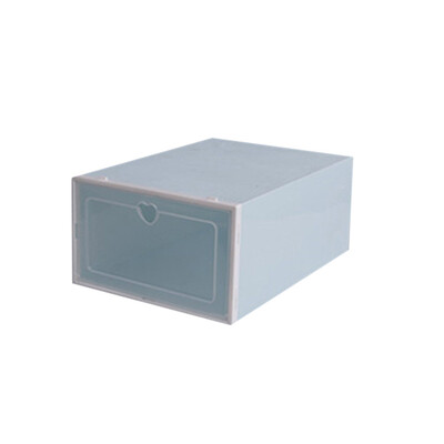 

Toponeto 1PC Foldable Clear Shoes Storage Box Plastic Stackable Shoe Organizer