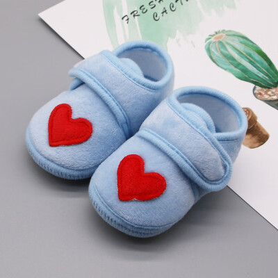 

Autumn Newborn Shoes Baby Boys Girls Anti-Slip Cute Heart Print Walking Shoes Toddler Soft Soled Sneakers Shoes for baby