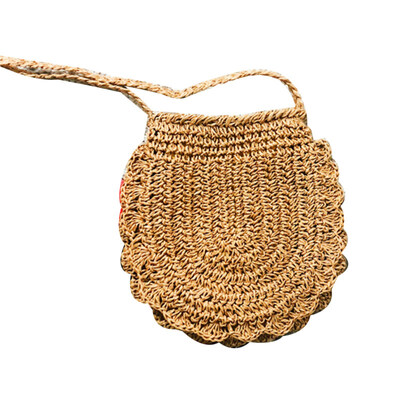 

Bohemia Summer Beach Travel Women Straw Weaving Zipper Crossbody Shoulder Bag