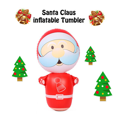 

Tailored Novelty Inflatable Blow Up Christmas Santa Claus Tumbler 37inch Up Home Decor