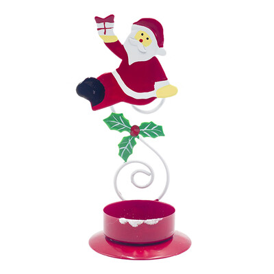 

Christmas Decoration Articles Painted Iron Art Christmas Candlestick Christmas Table Decoration