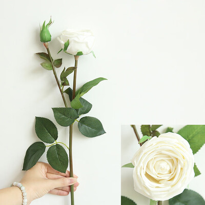 

Toponeto Artificial Silk Fake Flowers Rose Floral Wedding Bouquet Bridal Hydrangea Decor