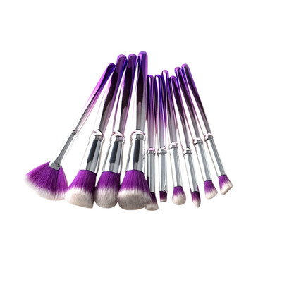 

10 pcs Profession Women Up Brush Set Handle Cosmetic Foundation Eyeliner Eyebrow Lip Brush Up Tool makeup brushes 5