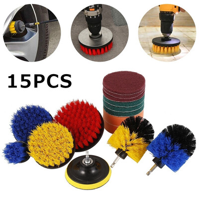

15Pcsset Round Head Ball Brush Cleaning Disc Tool Hair Cleaning Brush Electric Disc