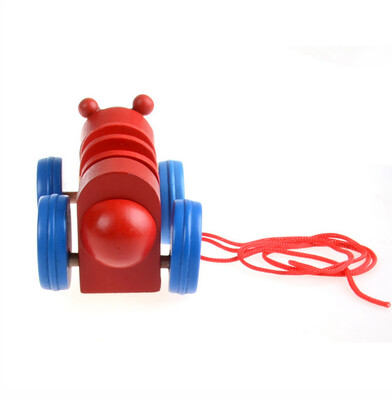 

Siaonvr Toddler Pull Carts On Wheels With Cartoon Animal Wooden Educational Toys