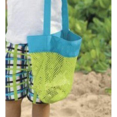 

Children Foldable Beach Bag Kids Sand Away Beach Mesh Toy Shell Bag Tote Storage