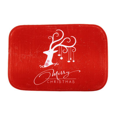 

Merry Christmas Floor Mat Doormat Carpet anti-skid Non-woven Fabric Mat Christmas Decoration Supplies