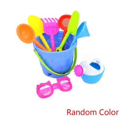 

9PCSSet Random Color Kids Sand Beach Toys Castle Bucket Spade Shovel Rake Water Tools SetKids Toys Birthday Gift
