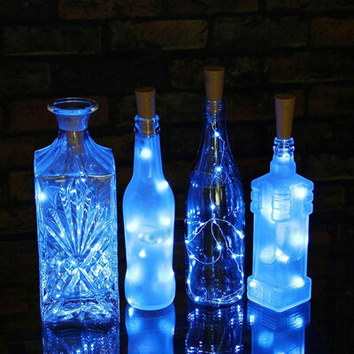 

Wine Bottle Cork Lights Sliver Wire String Lights Romantic for Wedding Festival Party Decor