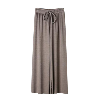 

pants Women Summer Fashion Concise Loose High-waisted Straight-legged Solid Color All-match Pants