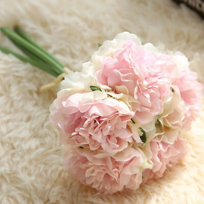 

1 Pcs Hand holding Peony flowers Artificial flower Wedding Church Office Furniture Home Decoration Accessories flores