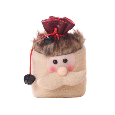 

Christmas Fleece Various Angel Apple Bag With Small Bell Elk Snowman Santa Claus Drawstring Candy Gift Bag Christmas Decorations