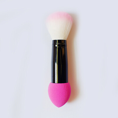 

Gobestart Brand New 1pc Professional Blusher Blush Nylon Make Up Brush Two Heads