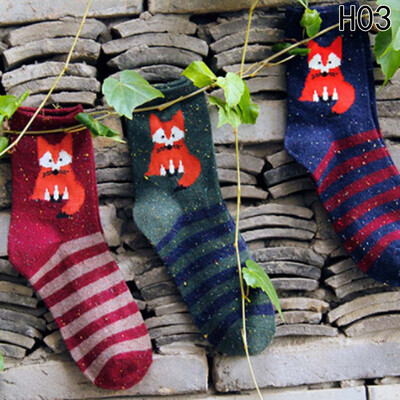 

Lady Fashion Vintage Style Knitting Warm Rabbit Hair Socks
