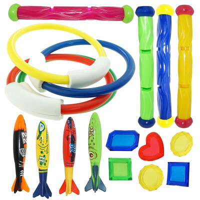 

Tailored 18 Pack Diving Toy for Pool Use Underwater SwimmingDiving Pool Toy Rings