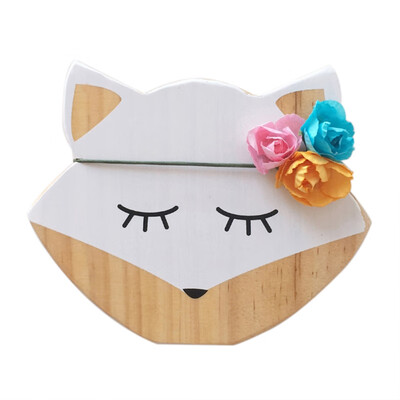 

Nordic Wind Cartoon Animal Solid Wood Decoration Creative Childrens Room Decoration Home Decoration Photography Props