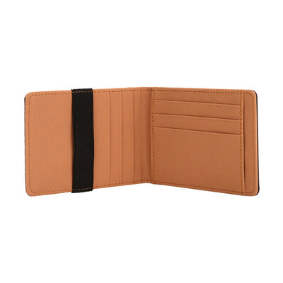

RFID Blocking Men Wallet Secure Faux Leather Bag Cards Cash Elastic Band Holder
