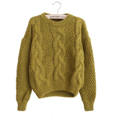 

Women Sweaters Warm Pullover&Jumpers Crewneck Mohair Pullover Twist Pull Jumpers Autumn 2019 Knitted Sweaters Christmas