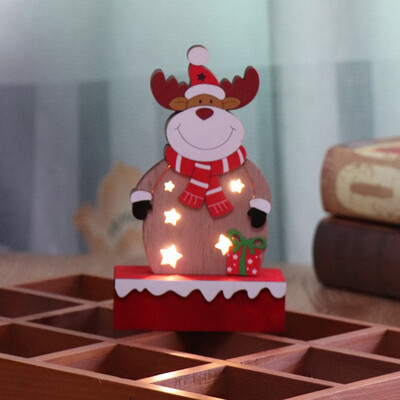 

Toponeto Christmas Decorations Shiny Wooden Ornaments Shop Window Decoration