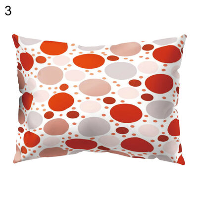 

Circle Flower Fruit Pillow Cover Cushion Case Home Car Sofa Bedroom Hotel Decor