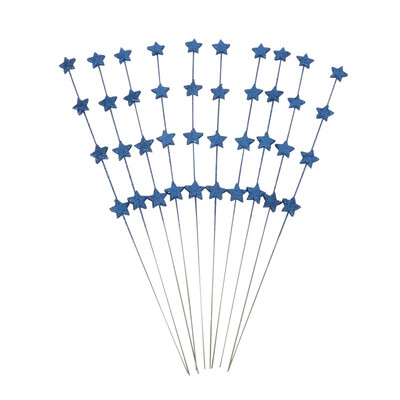 

24 Strings Christmas Tree Stars Baubles Decorations Xmas Party Wedding Ornament