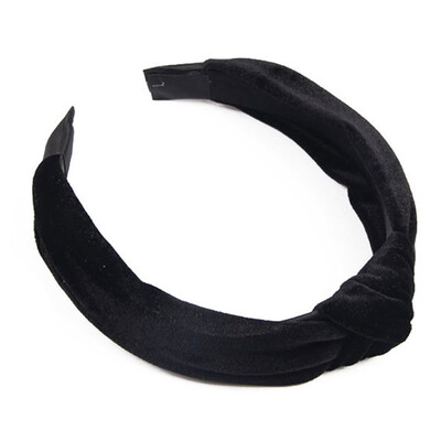 

Women Headband Tie Hairband Bow Knot Bross Tie Velvet Cloth Headwrap Hair Hoop