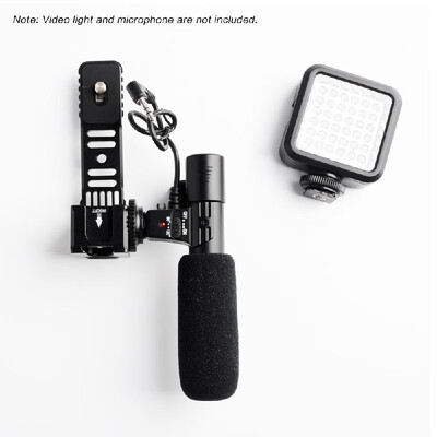 

Universal Aluminium Alloy Gimbal Extention Bar Bracket Adapter with 4 Cold Shoe Mount 14 Inch Screw Adapter for LED Video Light